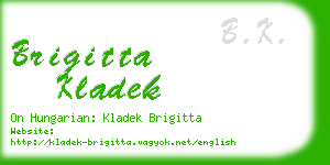 brigitta kladek business card